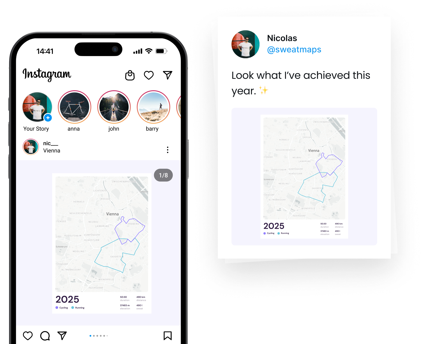 Screenshot of Sweatmaps